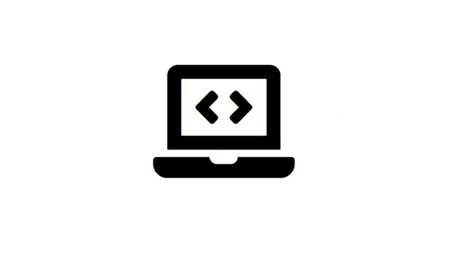 Ikon kode-tegn på computerskærm