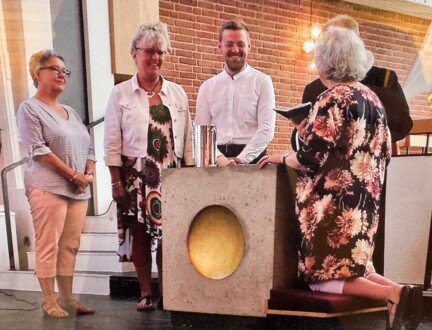 Eliza Draiby bliver døbt