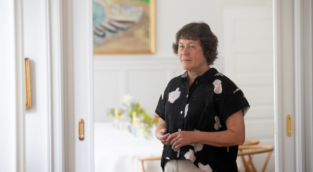Biskop Marianne Christiansen med bispekåbe