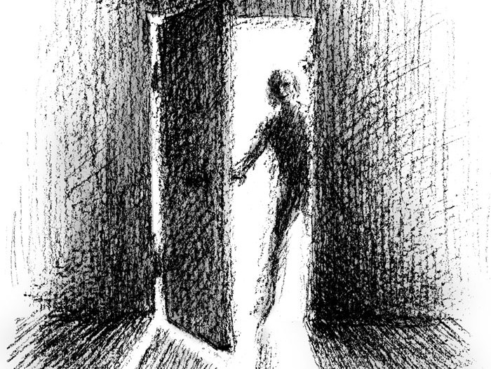 Besøg Illustration: Marianne Jespersen.