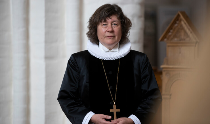 Biskop Marianne Christiansen med præstekrave